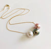 Necklace KRISTI - Tahitian & Edison pearls (N223)