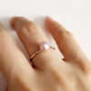 Ring ELVANI - tahitian pearl (R174)