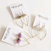 Earrings WREN - Amethyst (E475)