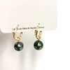 Earrings NOELA - Round pearl ( E585)