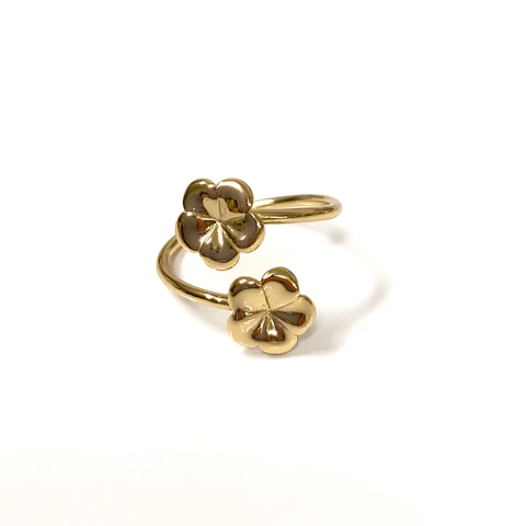 Plumerias cuff ring (R205)