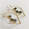 Earring Yuri - labradorite (E265)