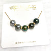 5 Tahitian pearls necklace