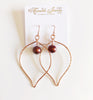 Earrings Riki - chocolate pearl (E223)