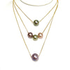 Triple pearls necklace