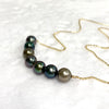Necklace TEHINA - 7 Tahitian pearls necklace (N406)