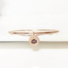 Bangle Haley - Lotus charm (B274)