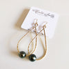 Earrings ETHEL - tahitian pearl (E524)