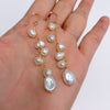 Earrings CHARIS - keshi pearls (E618)