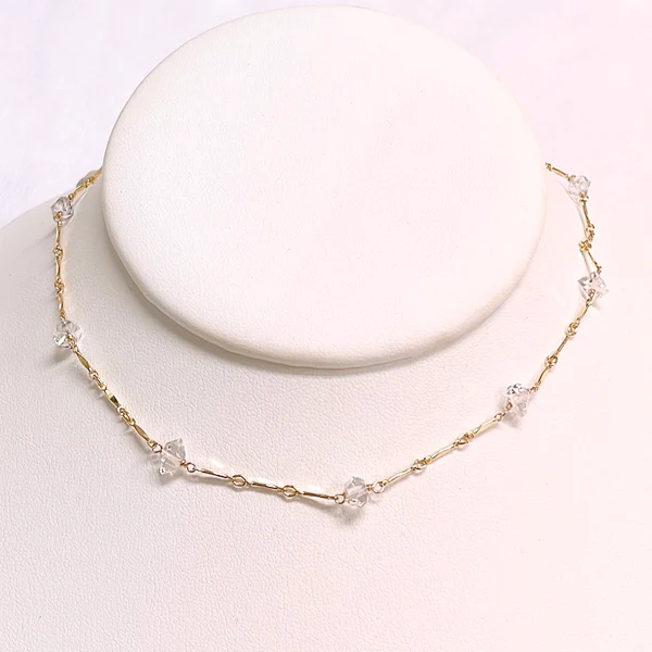 Necklace NORI - herkimer diamonds (N425)