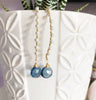 Earrings AILANI- London blue quartz (E466)