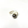 Ring LEIA - pikake & Tahitian pearl (R206)