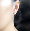 Plumeria stud earrings (E462)