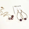 Earrings MOLLY - lavender Edison pearls (E576)