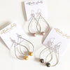 Earrings Molly - pink Edison pearls (E352)