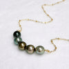 5 Tahitian pearls necklace