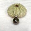 CZ Tahitian pearl necklace