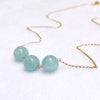 Necklace MADDI - aquamarine (N433)