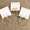 Earrings TOMI - tahitian pearl (E505)