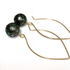 Earrings KALENA - mermaid skin Tahitian pearl (E594)