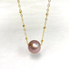 Necklace KEALANI - pink Edison pearl (N378)