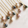 Pineapple pearl necklace - white pearl (N304)