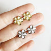 Plumeria stud earrings (E462)