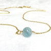 Aquamarine necklace (N377)