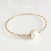 Bangle UNAHI - white Edison pearl (B429)