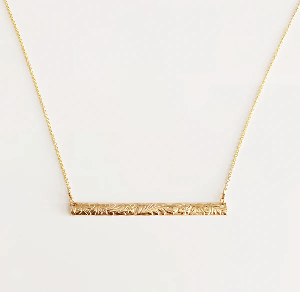 Necklace MELIA - horizontal bar  (N288)