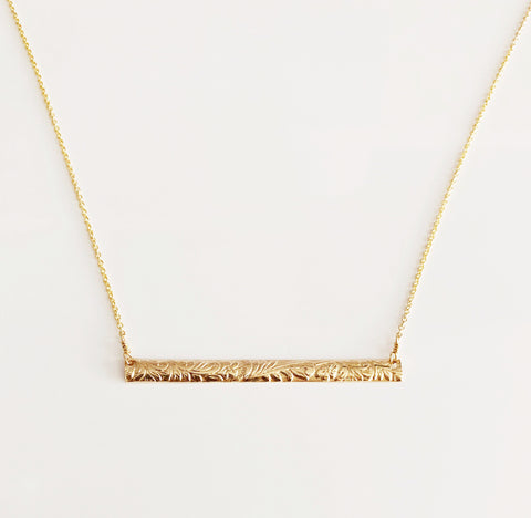 Necklace MELIA - horizontal bar  (N288)