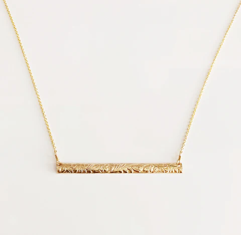 Necklace MELIA - horizontal bar  (N288)