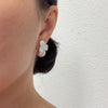 Pink Edison pearl earrings