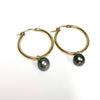 Earrings NOELA - Tahitian pearl (E587)