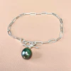 Bracelet ARIELLA - Tahitian pearl  (B451)