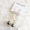 Earrings ABELLA - tahitian pearls (E533)