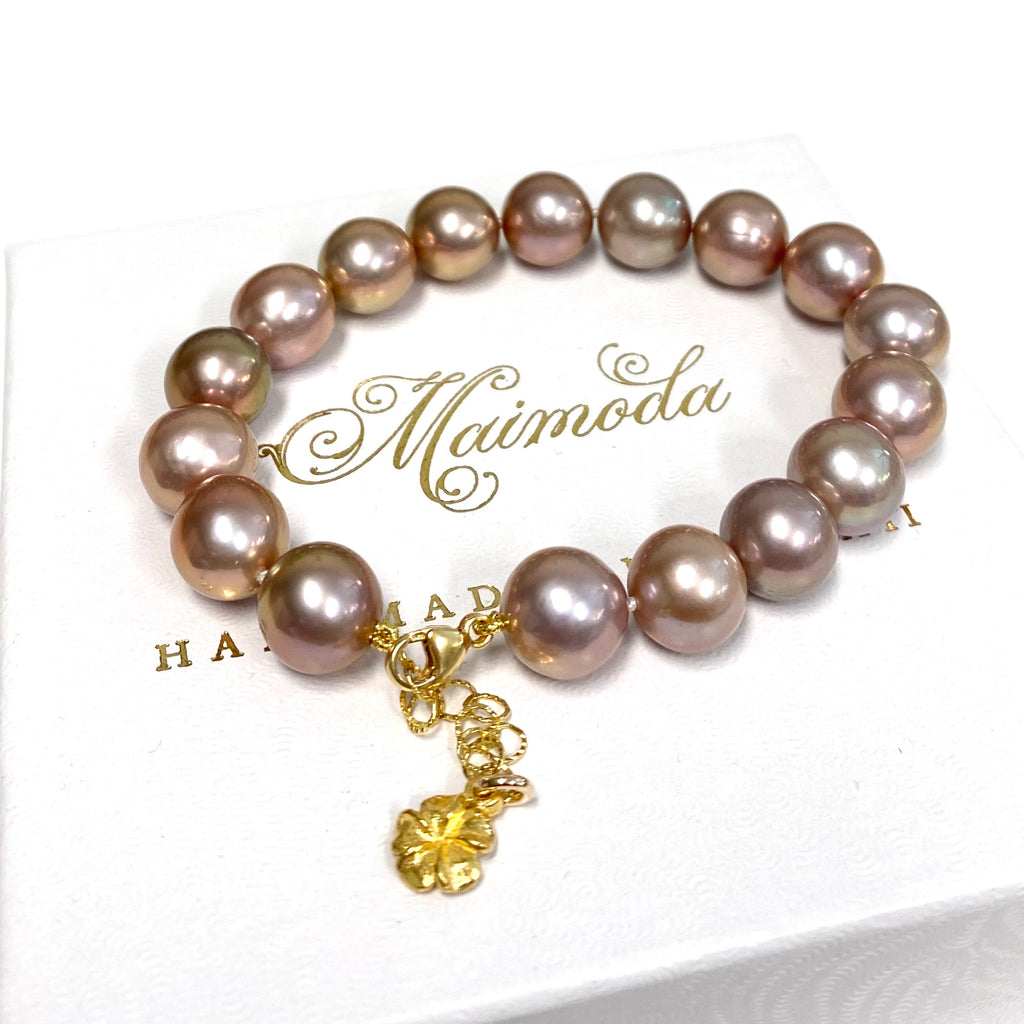 Bracelet Cora - pink Edison pearls (B459)