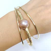 MOANI bangles set - pink Edison pearl (B543)