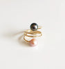 Ring IHILANI - pink & tahitian pearls (R165)