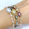 Bracelet MAYRA - keshi & white south sea pearls