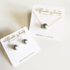 Earrings Momi - silver Tahitian pearls (E332)