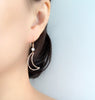 Earrings LUNA - moonstone (E477)