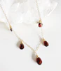 Necklace IVANNA - garnet (N225)