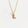 Initial charm necklace (N283)