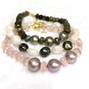 Bracelet LELA - Edison pearls & rose quartz (B485)