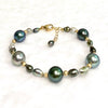 Bracelet ERIS - keshi & round Tahitian pearl (B506)