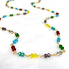 Rainbow zircon mask/ eyeglass chain