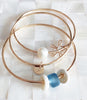 Bangle Kami - white puka shell (B205)