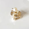 Ring CAMILA - white pearls (R164)