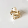 Ring CAMILA - white pearls (R164)